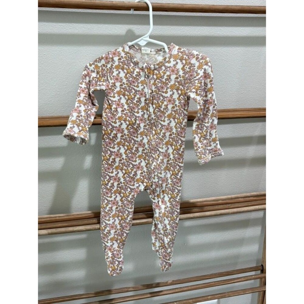 Kate Quinn bamboo floral zipper pajamas